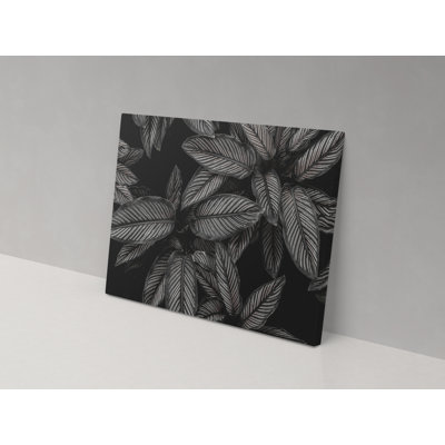 Canvas Collection Leaves - Wrapped Canvas Painting