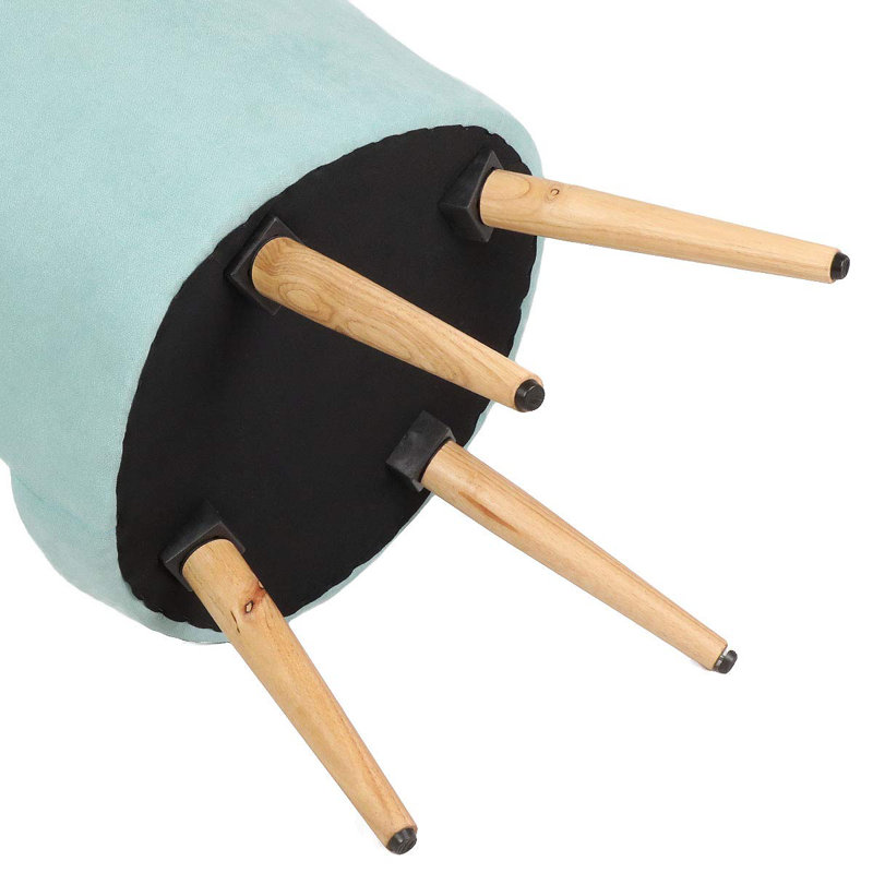 Chaise rembourrée en tissu Potts, vert