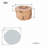 Demetrius Round Inorganic Mineral Powders Propane Smokeless Fire Pit Table with Hidden Fuel Tank