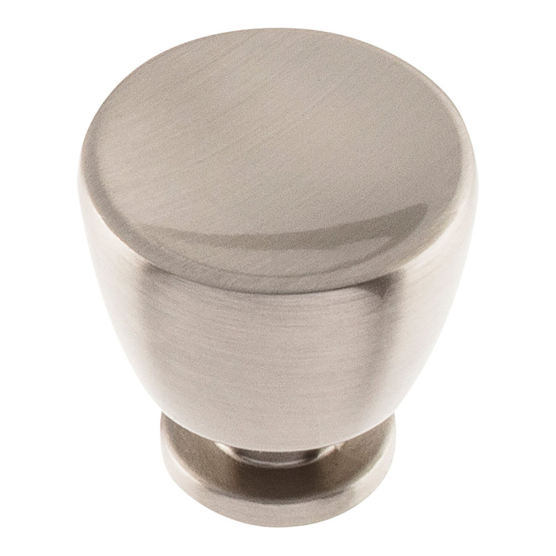 Tiki Hut 1 1/4" Diameter Round Knob, Brushed Nickel, 1 1/8"