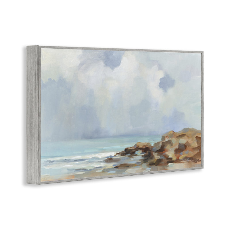  «Morning at Stone Beach», estampe numérique encadrée par Silvia Vassileva, Estampe numérique Farmhouse, H 12 po x l 18 po