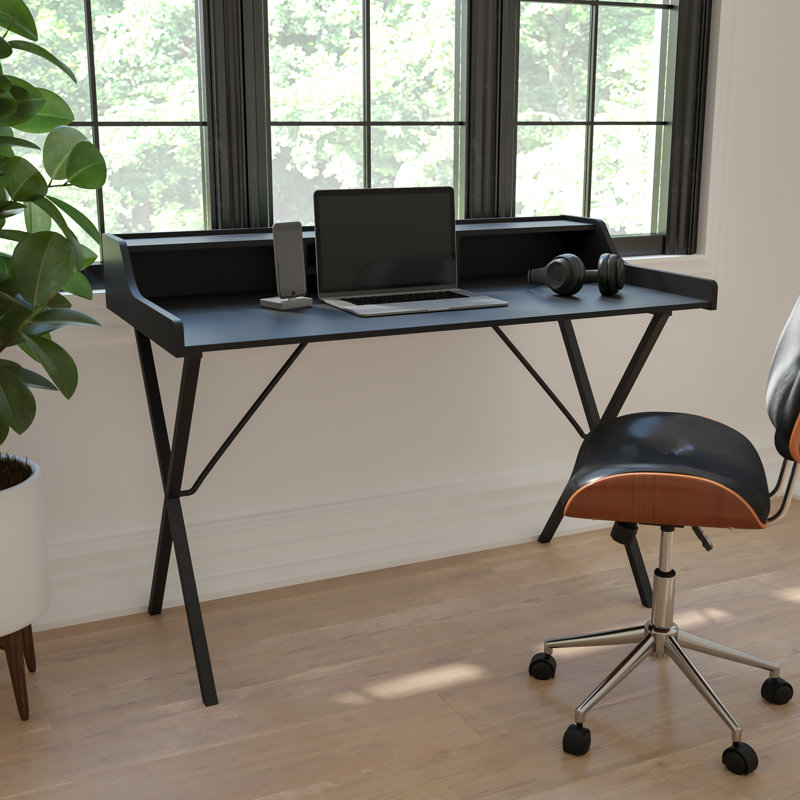Computer Desk with Top Shelf
