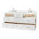ARIEL Monrow 73 Double Sink Bathroom Vanity with Pure Quartz Top