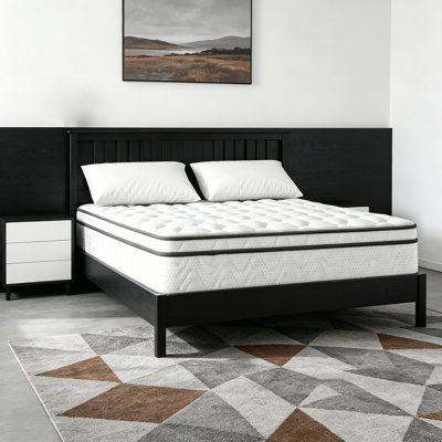 12 Inch Bed Mattress, Memory Foam & Pocket Springs, Medium Firm Feel