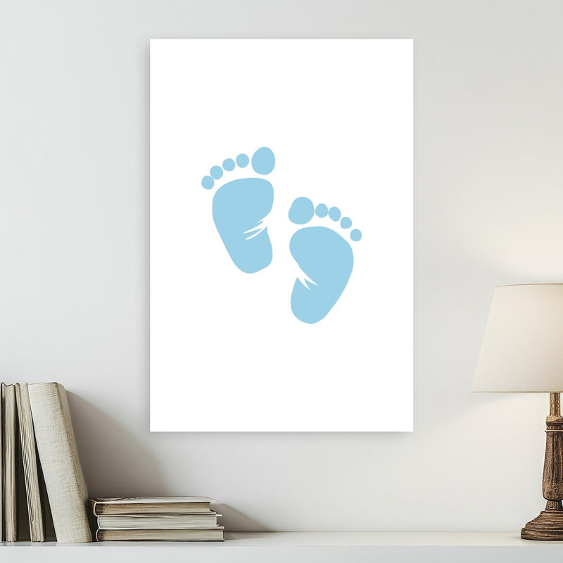 Sweet Baby Feet Delicate Abstract Contemporary Wall Art Print, 60.96cm H x 40.64cm W
