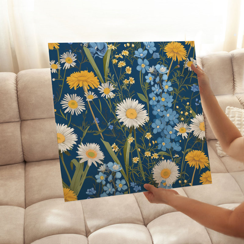 «Floral Flowers Array VII Cottage», reproduction d'art non encadrée