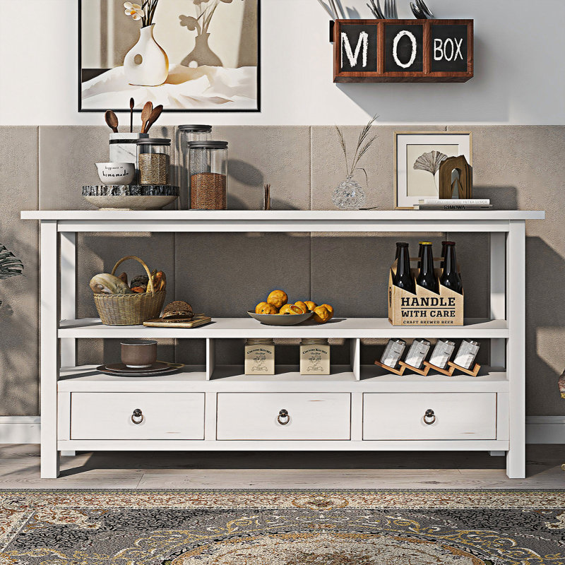 Console Statford 57,8, Blanc antique