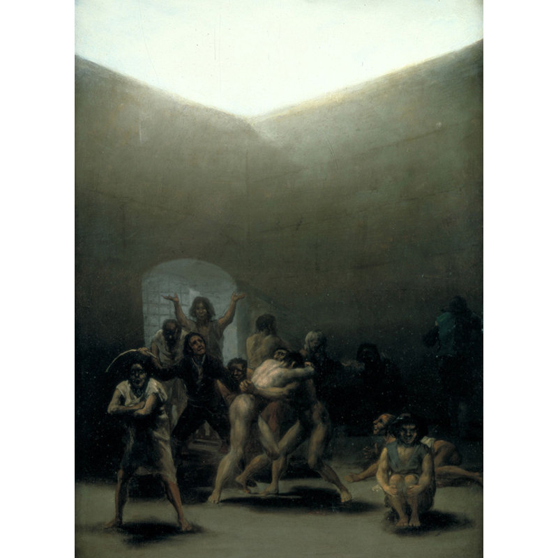 La cour d'une maison de fous