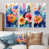 Toile avec cadre flottant blanc