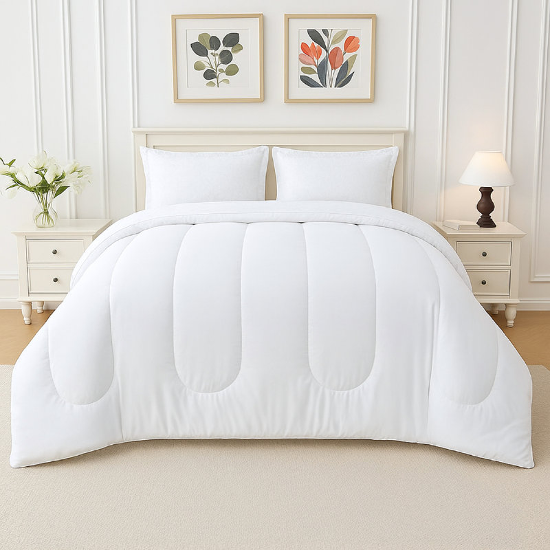 Ensemble d'édredon en microfibre 3 pièces Beddora - Édredon léger, respirant, hypoallergénique et infroissable avec rembourrage 200 GSM