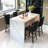 2-Piece Swivel Bar Stools (Black)