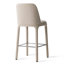 Tabouret de bar moderne entièrement rembourré en tissu, 67 cm (26,5 po).-1735674788