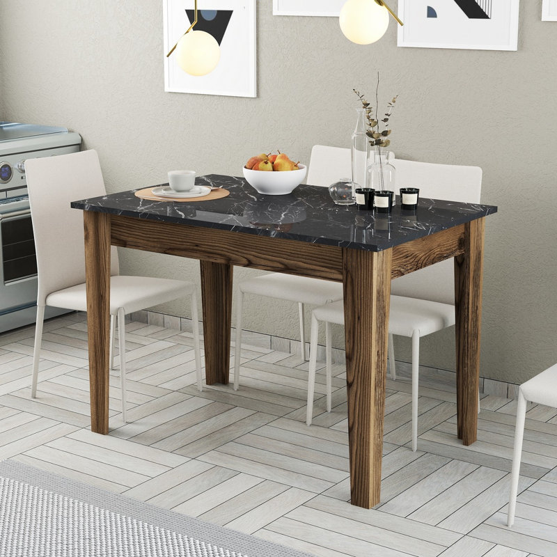 Table de cuisine, Noir, Noyer