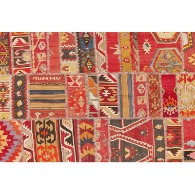Adryen Rectangle Moroccan Vinyl Area Rug