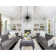9 - Light Dimmable Sputnik Modern Linear Chandelier