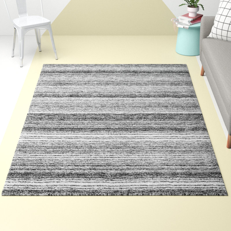 Benoit Striped Hand Woven Area Rug, Rectangle 152 x 244cm