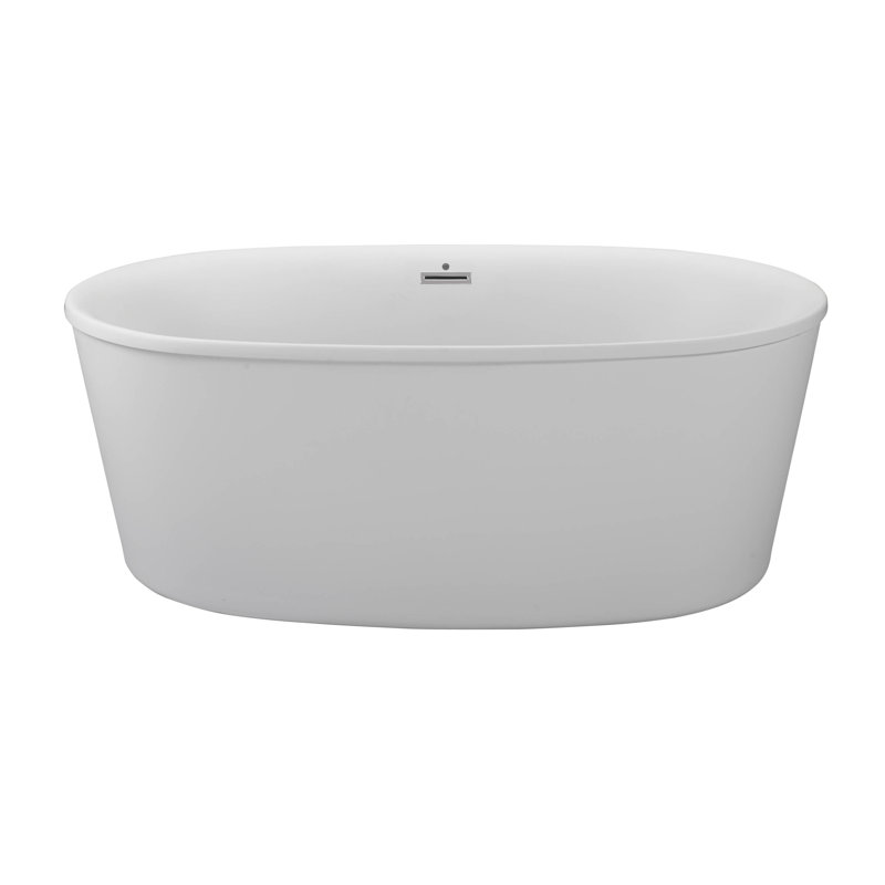 MTI Solutions 1 57.25" Freestanding Air Bathtub - Matte
