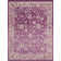 Tapis mauve / ivoire à motif abstrait Kalf
