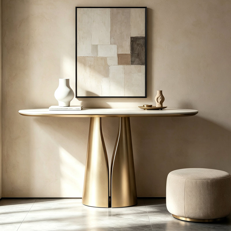Console Italian Luxury, H 33,5 po x l 47,2 po x P 13,8 po