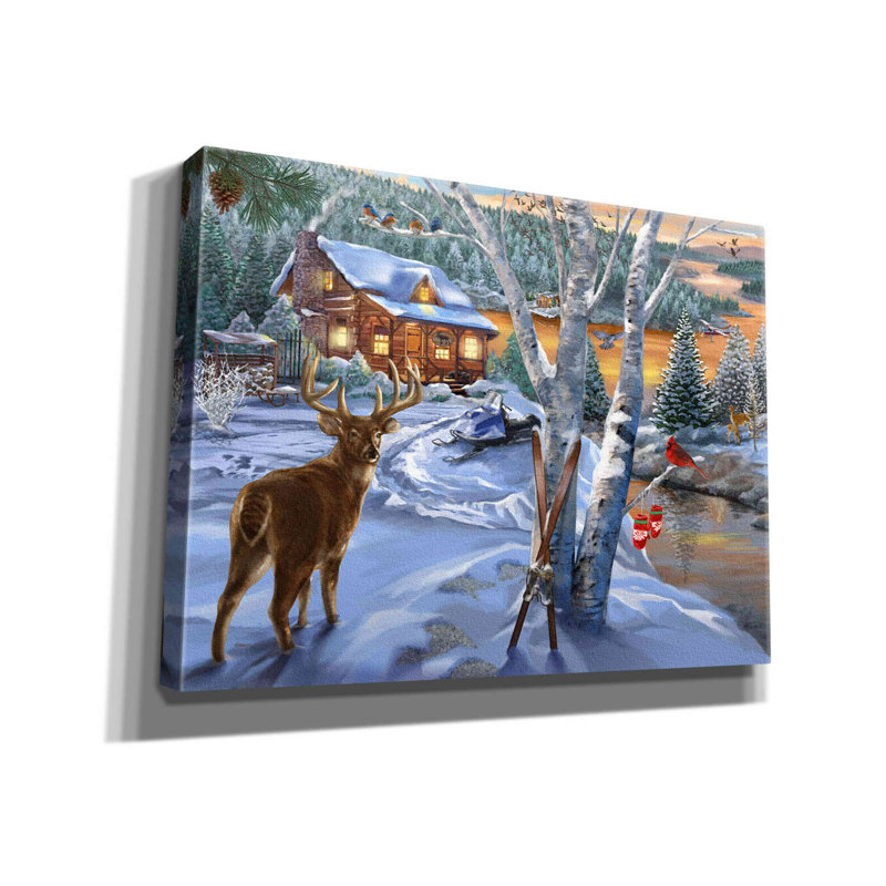 «Buck River» par Bigelow, illustrations sur toile, H 40 po x l 54 po x P 1,5 po