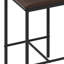 Set of 2 Industrial Bar Stools with Padded Seat and Back-962623464