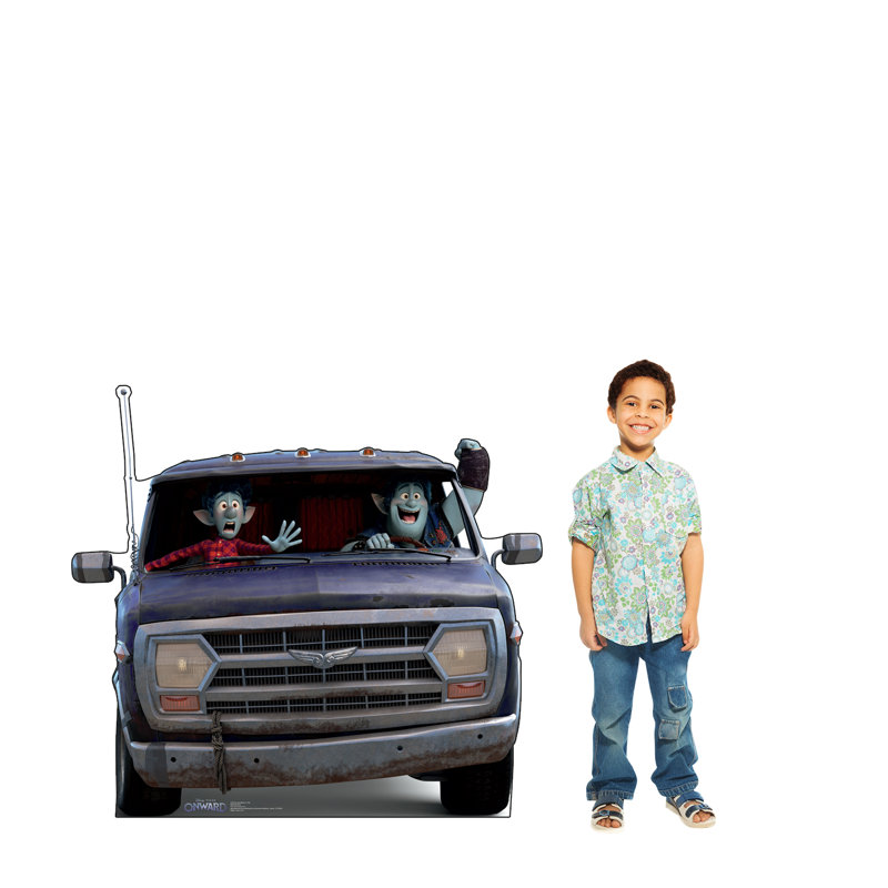 Disney Onward Ian and Barley in Van Cardboard Cutout