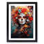 Sugar Skull Contemporary - Single Picture Frame Print on Wood-1559417626-1559417629