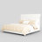 Upholstered Sleigh Platform Bed with Nailhead Trim Headboard-2083689012-2083689009