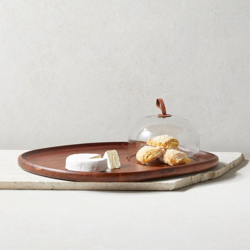 Cloche de fromage Talacia Acacia, noyer