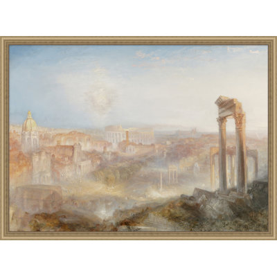 Ruines - peinture sur toile