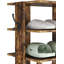 Range-chaussures autoportant en bois à double rangée sur 10 niveaux 62 "avec tablette supérieure pour vestibule et garde-robe Bridgeview
