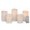 Wavy Top LED Unscented Wax Pillar LED Candles