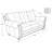 Stephie 90" Genuine Leather Rolled Arm Sofa-20120024