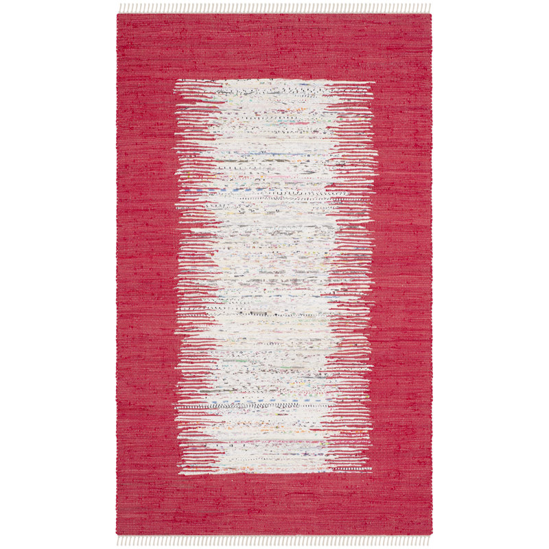 Ceniceros Cotton Hand Woven Area Rug, Rectangle 152 x 244 cm