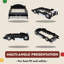 Lit plateforme pour voiture avec roues et garde-corps AVELOR Race Car-127325270-127325271