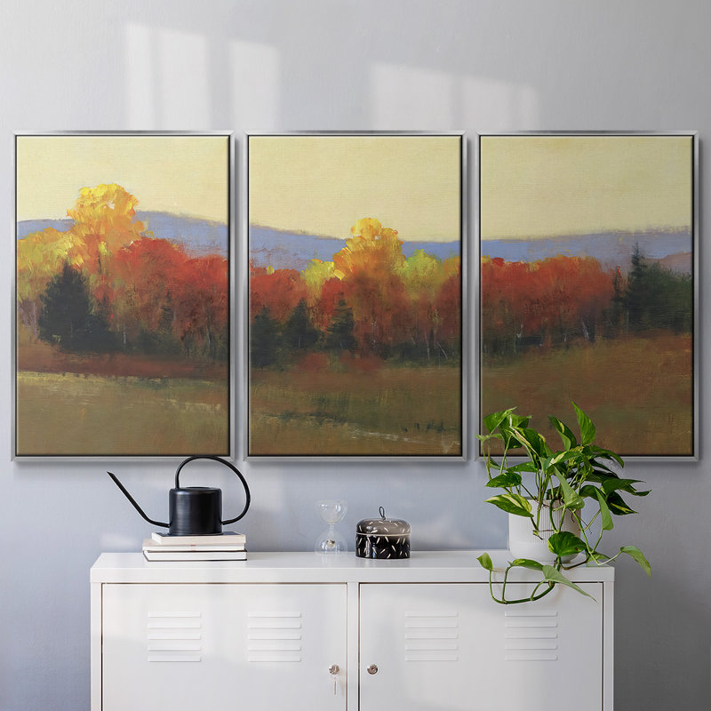 3 couleurs changeantes, Encadrement argenté, H 36 po x l 75 po