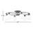 Andrea Glass Semi Flush Mount