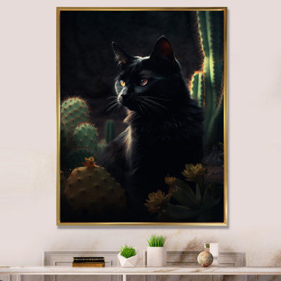 Portrait d'un chat noir, photographie I