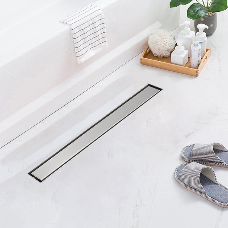 Interbath INGL32BADSNS 32'' W Linear Grid Shower Drain