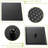 10" Square Shower System With Waterfall Spout - Oil Rubber Bronze 3 Function Shower, Rainfall & Handheld Valve For Assurance And Cleanliness Simple Installation Hygiene Protocol 10 Inch Tub-121169384