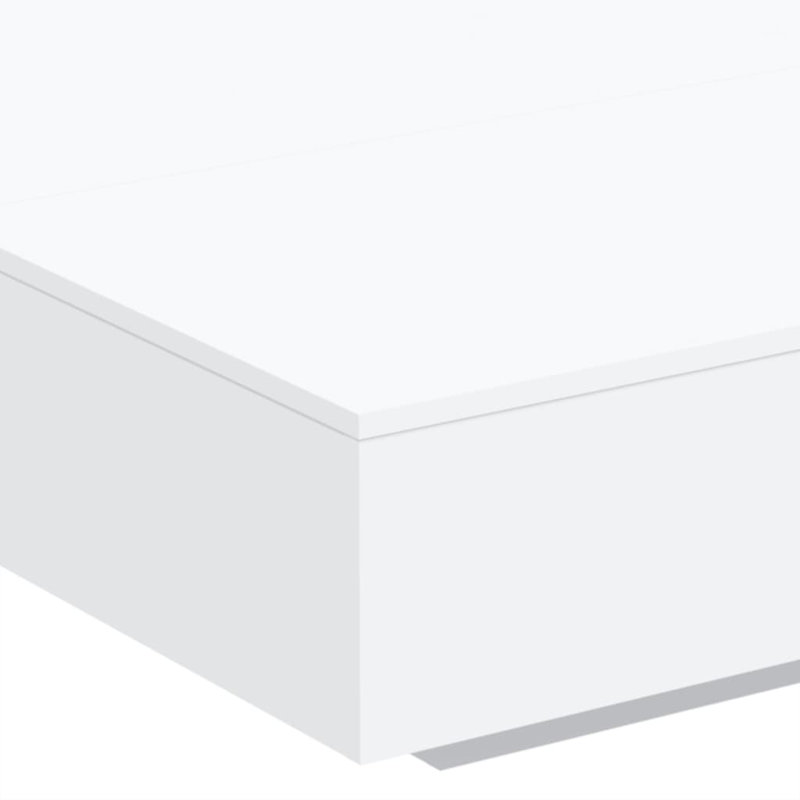 Jesmarie Manufactured Wood Frame Single Coffee Table, 12.2" H x  21.7" L x 21.7" W, White