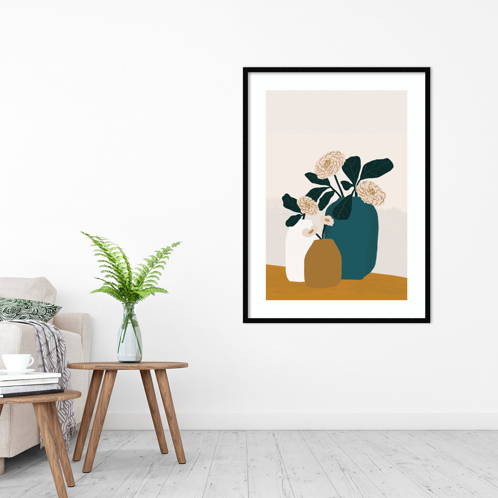 Stillness by Oris Eddu, Black Framed, 17" H x 13" W