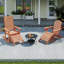 Ensemble de 4 repose-pieds Adirondack Hdpe Classic-1158755497