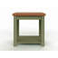 Table d'appoint avec tablette de rangement ouverte