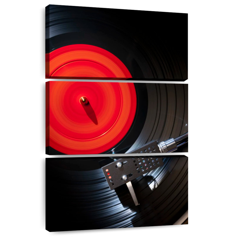 Playing Vinyl, 57" H x 36" W