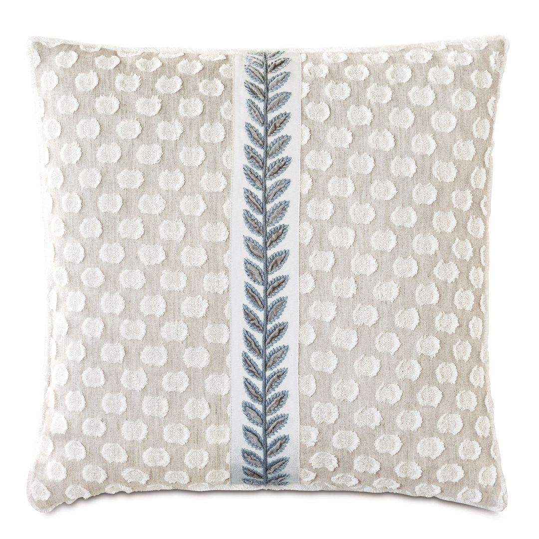 Amberlynn Applique Decorative Square Cotton Blend Pillow Cover & Insert Eastern Accents
