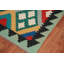Tapis oriental kilim en laine à tissage plat 6 x 8