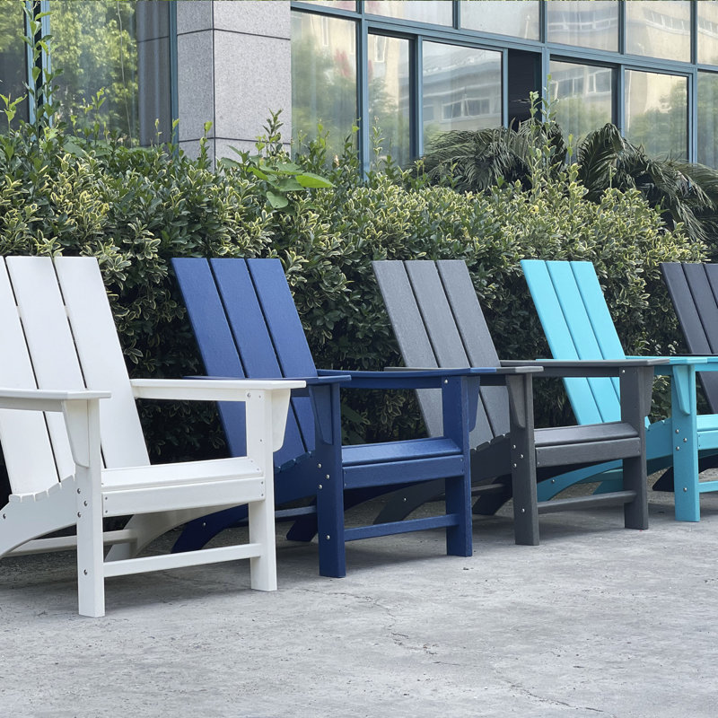 Chaise Adirondack en plastique / résine Barbour Greenture, Blanc