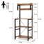 Étagère de boulanger standard en bois Milstone 23,6 po avec micro-ondes