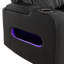 Hunter 37 in. Black Leather Match Power Glider Recliner